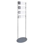 Free standing directory with poster holders